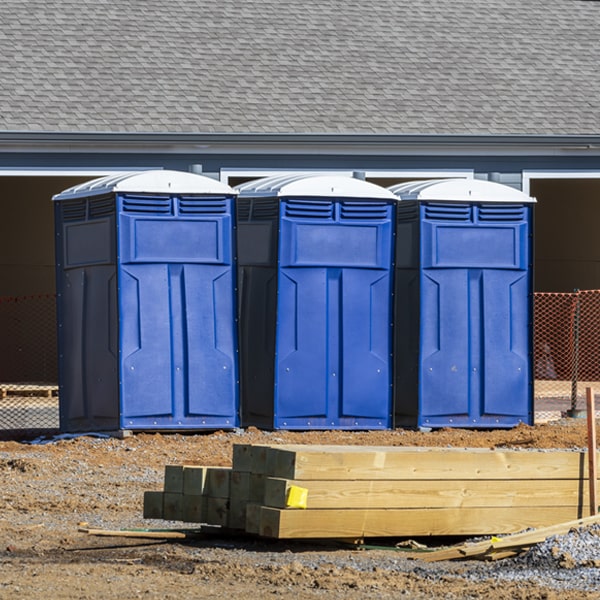 what is the maximum capacity for a single portable toilet in Frontier Michigan